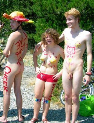 teen naked public